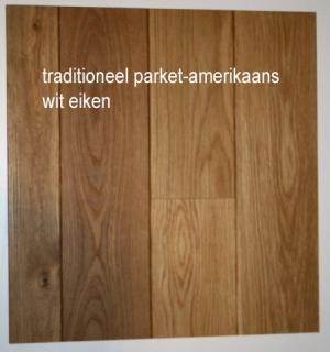 Traditioneel parket amerikaans wit eiken